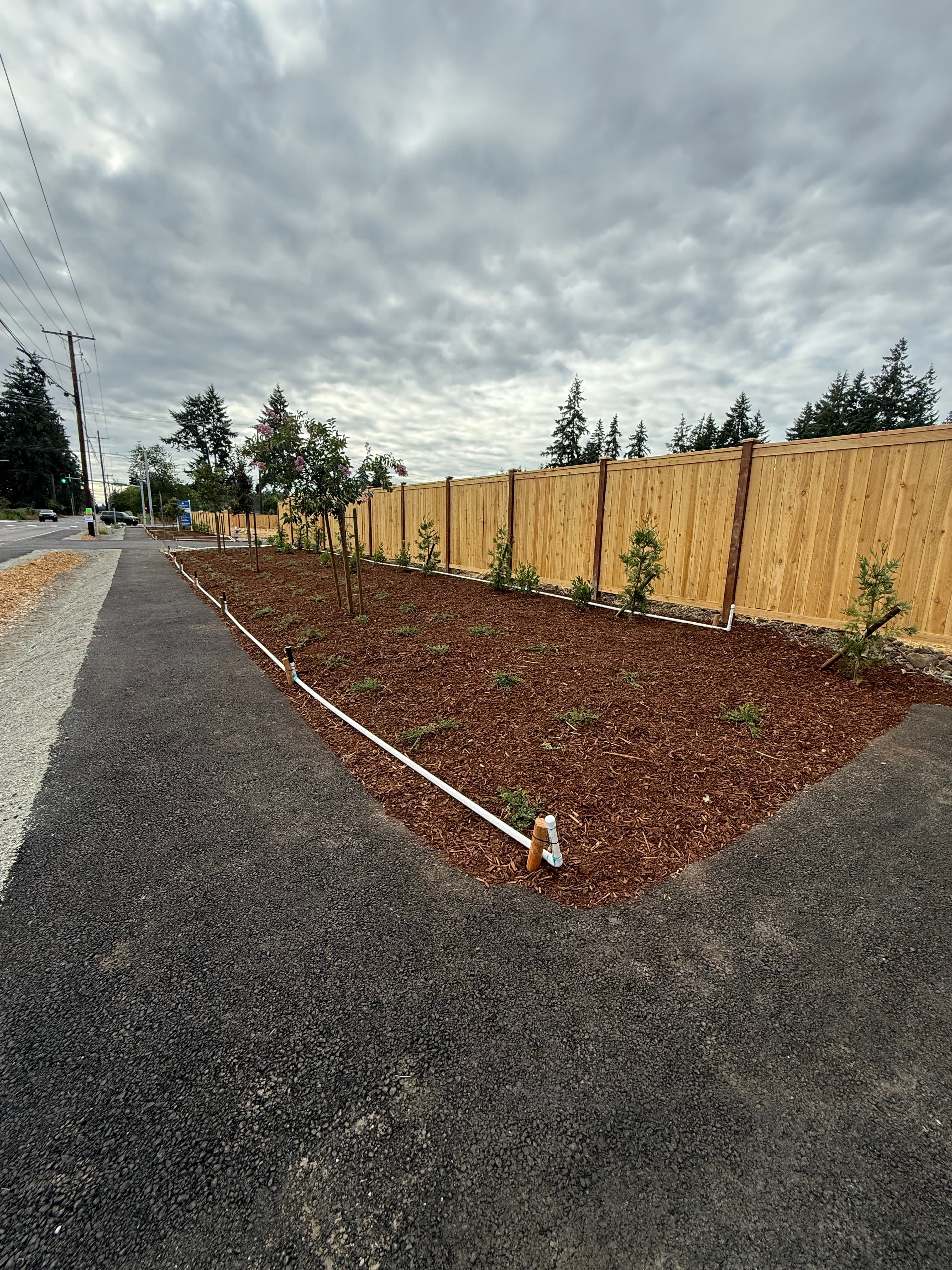 Commercial landscape maintenance project in Pierce County WA