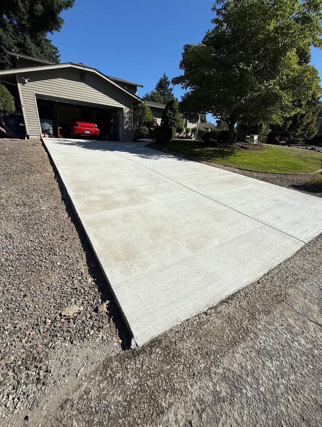 Concrete flatwork project in Pierce County WA