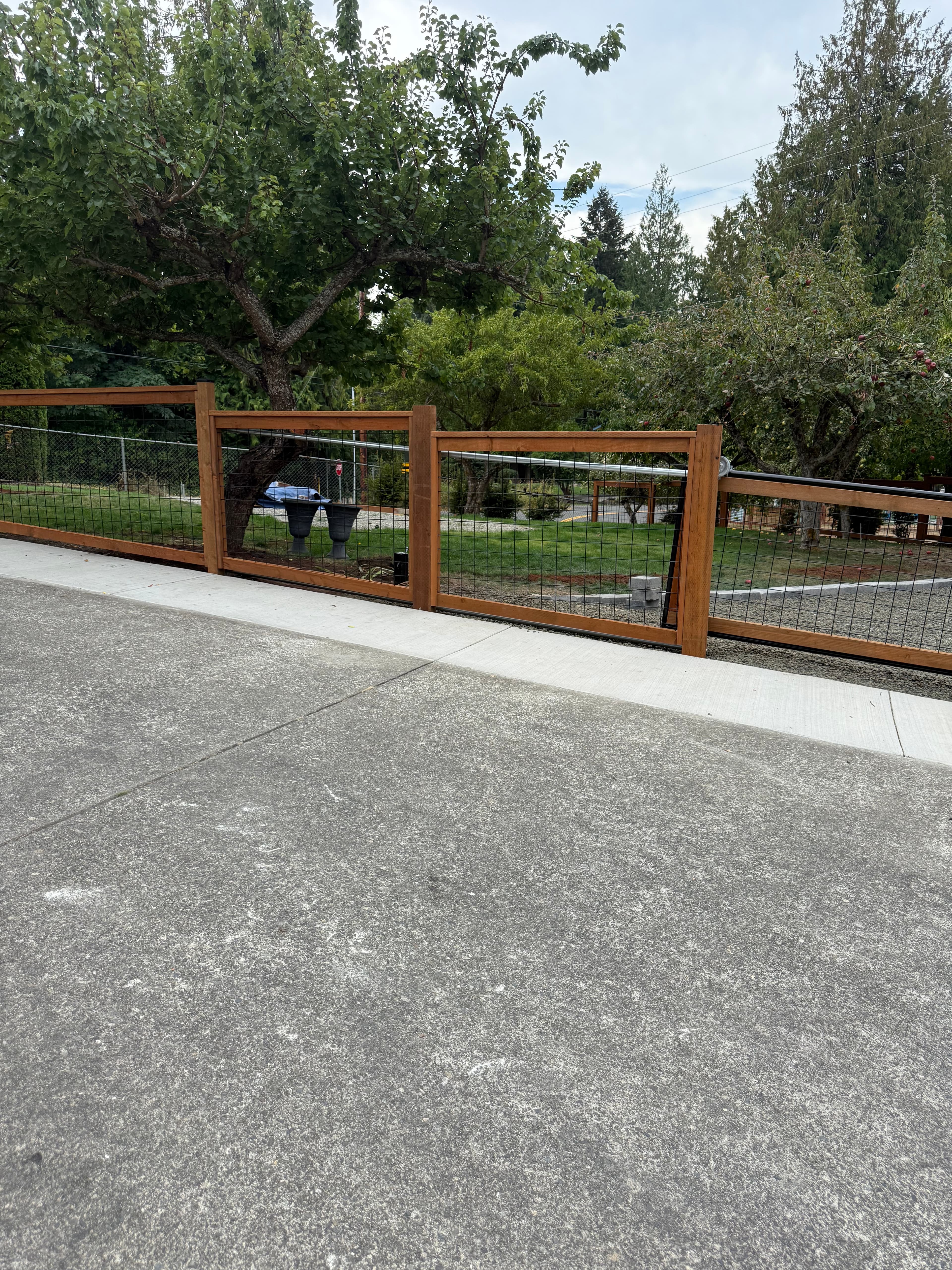 Privacy fencing installation project in Pierce County WA