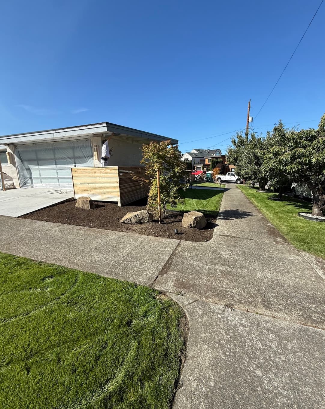 New Construction Landscape Build after